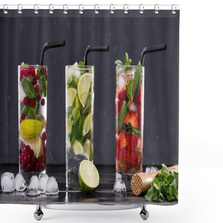 Personality  Different Fresh Lemonades  Shower Curtains