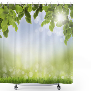 Personality  Abstract Spring Background Shower Curtains