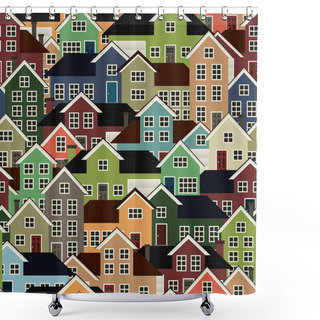 Personality  Suburbs Background Shower Curtains