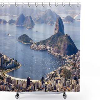 Personality  Rio De Janeiro. View From Corcovado Hill. Shower Curtains
