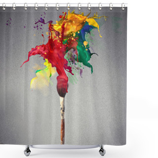 Personality  Colors Shower Curtains