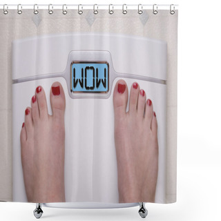 Personality  Wow Scale Shower Curtains
