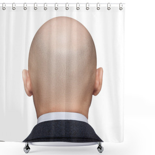 Personality  Bald Man Head Shower Curtains