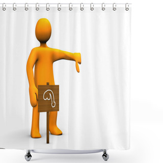 Personality  Impotence Shower Curtains