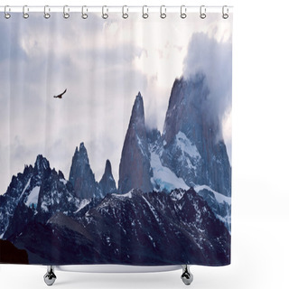 Personality  Mount Fitz Roy In Argentina Patagonia Shower Curtains