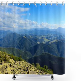 Personality  Summer Carpathian Mountain View Shower Curtains