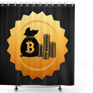 Personality  Bit Coin  Shower Curtains