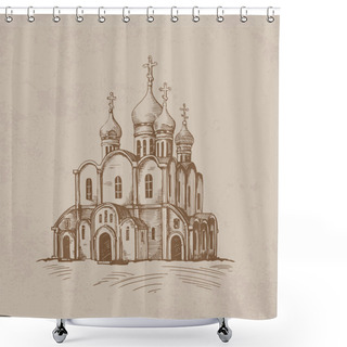 Personality  Orthodox Church Shower Curtains