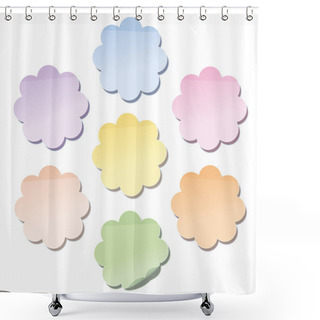 Personality  Flowers Self Stick Notes Shower Curtains