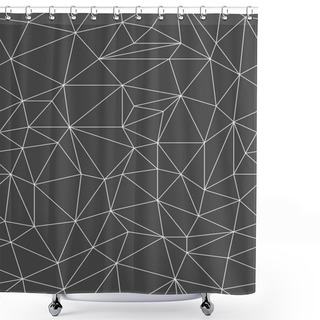 Personality  Polygonal Pattern Templates Shower Curtains