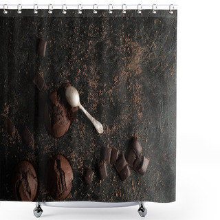 Personality  Sweet Chocolate Muffins Shower Curtains