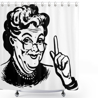 Personality  Granny Knows Shower Curtains