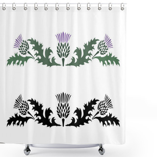 Personality  Thistle. Onopordum Acanthium. Scottish Thistle Shower Curtains