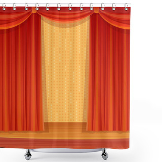 Personality  Theater Stage Shower Curtains