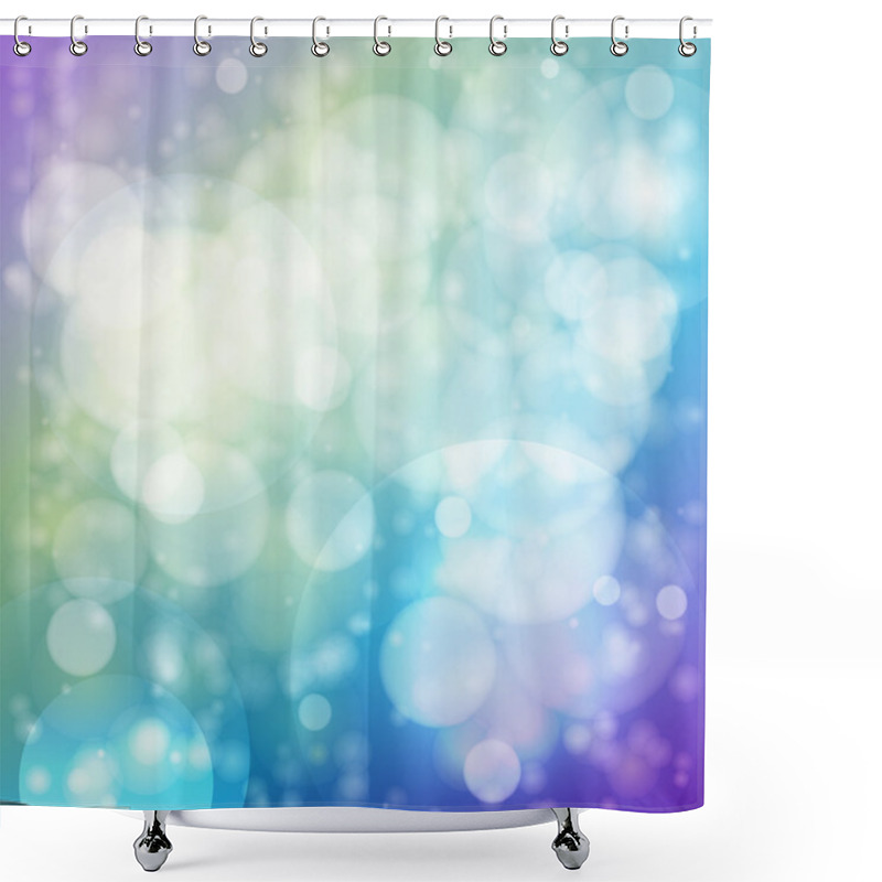 Personality  Vector Abstract Background With Bubbles. Shower Curtains