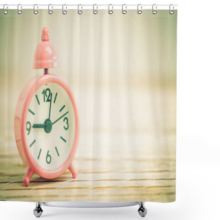 Personality  Classic Alarm Clock Shower Curtains