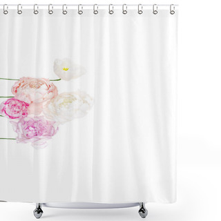 Personality  Beautiful Peony Flowers Shower Curtains