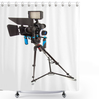 Personality  DSLR Video Rig Logos Removed Shower Curtains