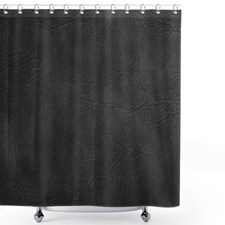 Personality  Black Leather Texture Shower Curtains