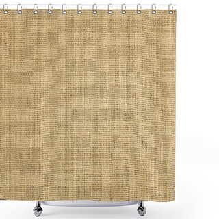 Personality  Close-up Of Natural Burlap Hessian Sacking Shower Curtains