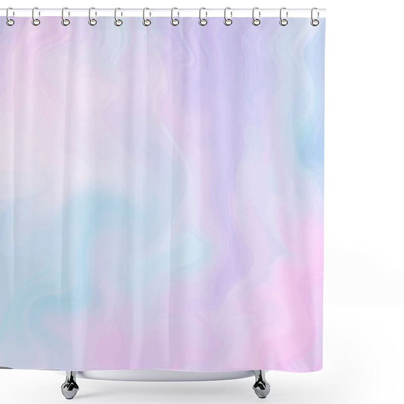 Personality  Magic Fairy And Unicorn Background With Light Pastel Rainbow Mesh. Multicolor Backdrop In Girly Pink, Violet And Blue Colors. Fantasy Holographic Pattern With Blurs And Sparkles Shower Curtains