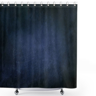 Personality  Dark Blue Metalic Scraped Wall Texture Or Background With Dark Vignette Borders  Shower Curtains