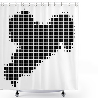 Personality  Map Of Saxony Shower Curtains