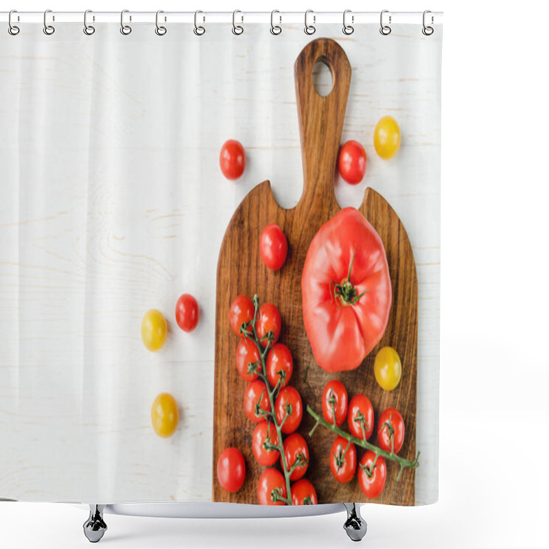 Personality  Tomatoes And Cutting Board Shower Curtains