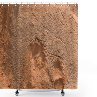 Personality  Red Sand Shower Curtains