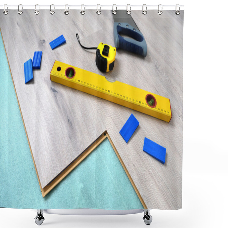 Personality  Floor Panels, Parquet, Laminate, Wood Flooring And Tools. Shower Curtains