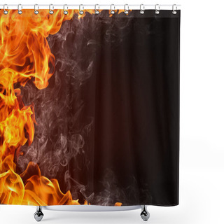Personality  Fire Background Shower Curtains