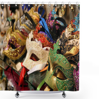 Personality  Carnival Masks Shower Curtains