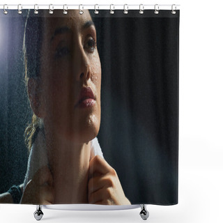 Personality  Girl In Sport Shower Curtains