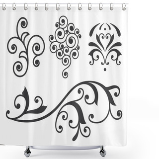 Personality  Desing Element Shower Curtains