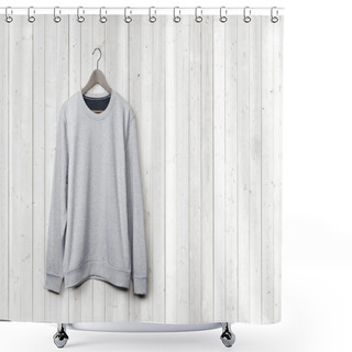 Personality  Sweater On White Wall Shower Curtains