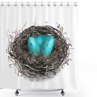 Personality  Robins Nest Shower Curtains