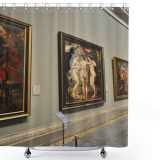 Personality  The 7 Of July , 2022 . Prado Museum . Shower Curtains