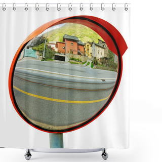 Personality  Security Mirror. Shower Curtains