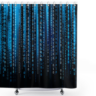 Personality  Computer Code Shower Curtains