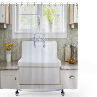 Personality  Kitchen Sink And Counter Shower Curtains