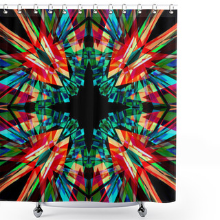 Personality  Colourful Kaleidoscope Background Shower Curtains