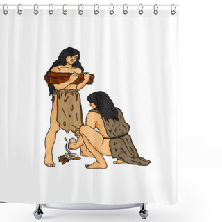 Personality  The Fire Shower Curtains