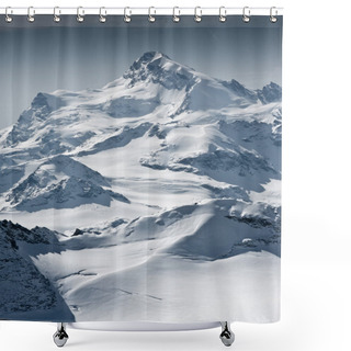 Personality  Snow Covered Mountain Shower Curtains