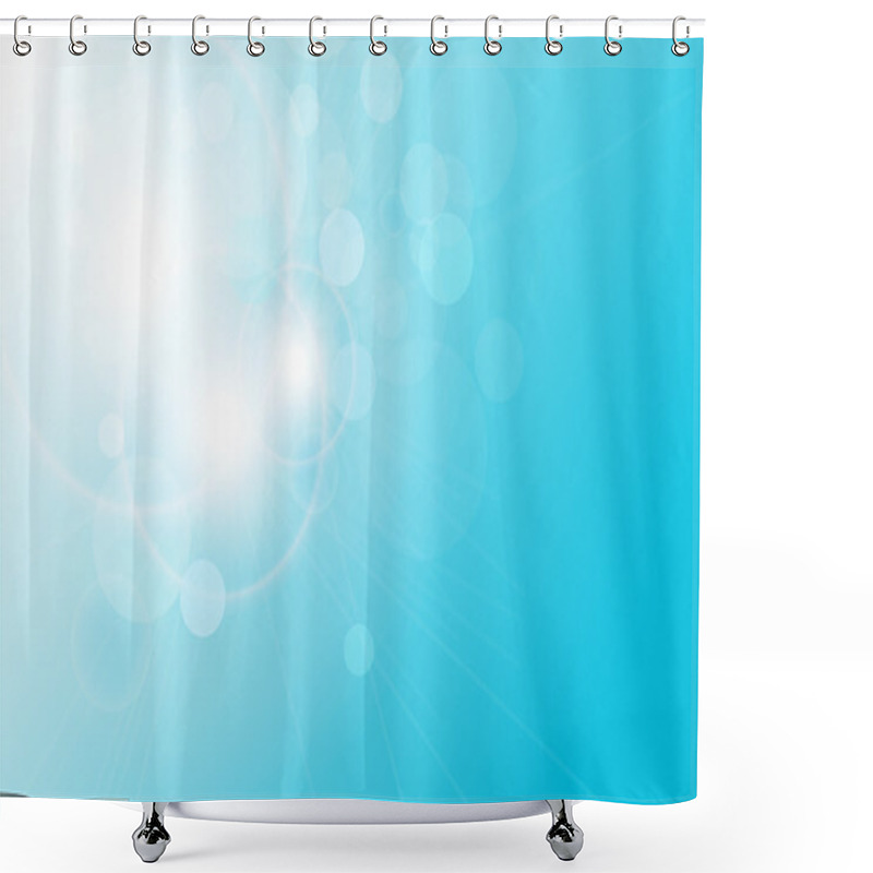 Personality  Vector abstract background blue lights shower curtains