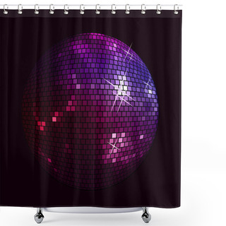 Personality  Disco Background Shower Curtains