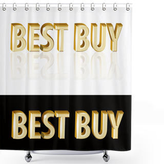 Personality  Best Buy Sign. Vector Illustration. Shower Curtains