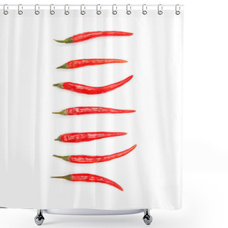 Personality  Red Chili Peppers Shower Curtains