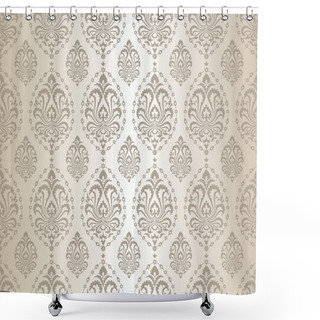 Personality  Seamless Silver Pattern Shower Curtains