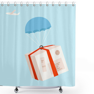 Personality  Air Mail Shower Curtains