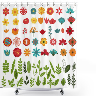 Personality  Flowers Set Shower Curtains